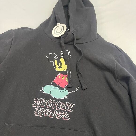 NWT Neff Mickey Mouse Black Sweatshirt Hoodie Size Small New - Picture 2 of 7